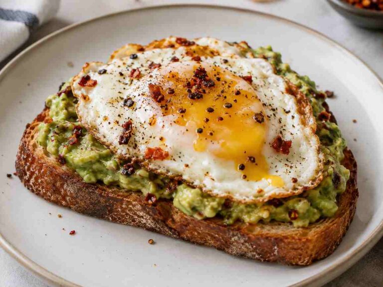 Chili Crisp Avocado Egg Toast